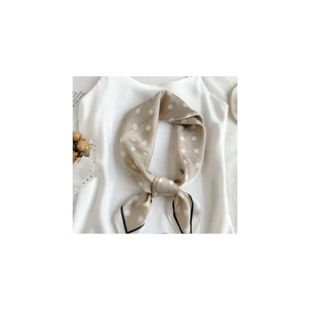 Silkeskjerf Bandanas - Beige Prikker