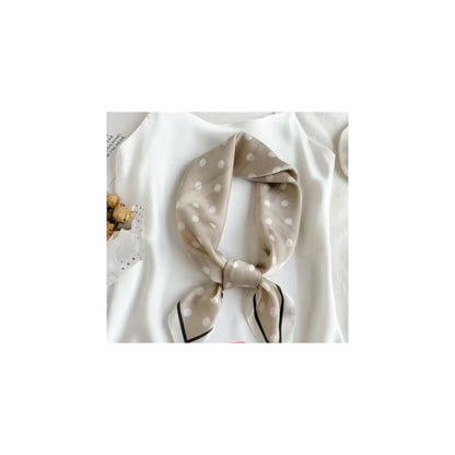 Silkeskjerf Bandanas - Beige Prikker