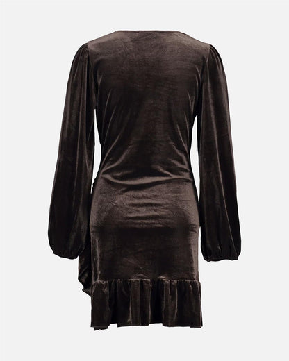 Floyd Kjole Alyssa Velvet Brown