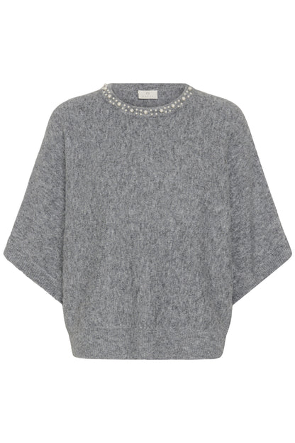 Kaffe Clothing KAbetty Wing SL Pullover Grey Melange