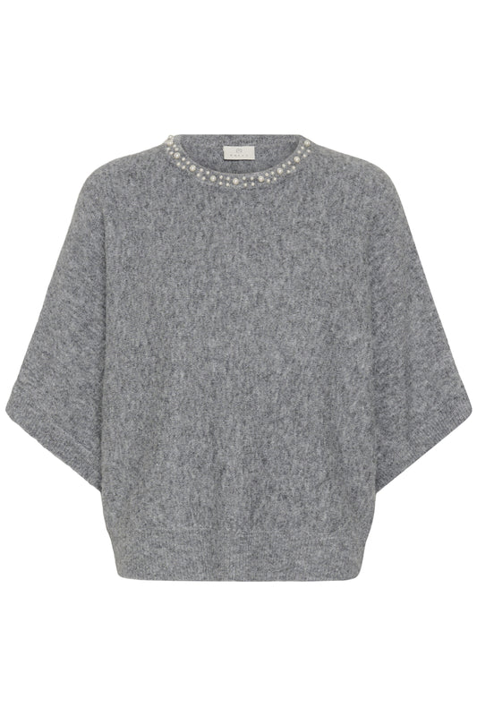 Kaffe Clothing KAbetty Wing SL Pullover Grey Melange