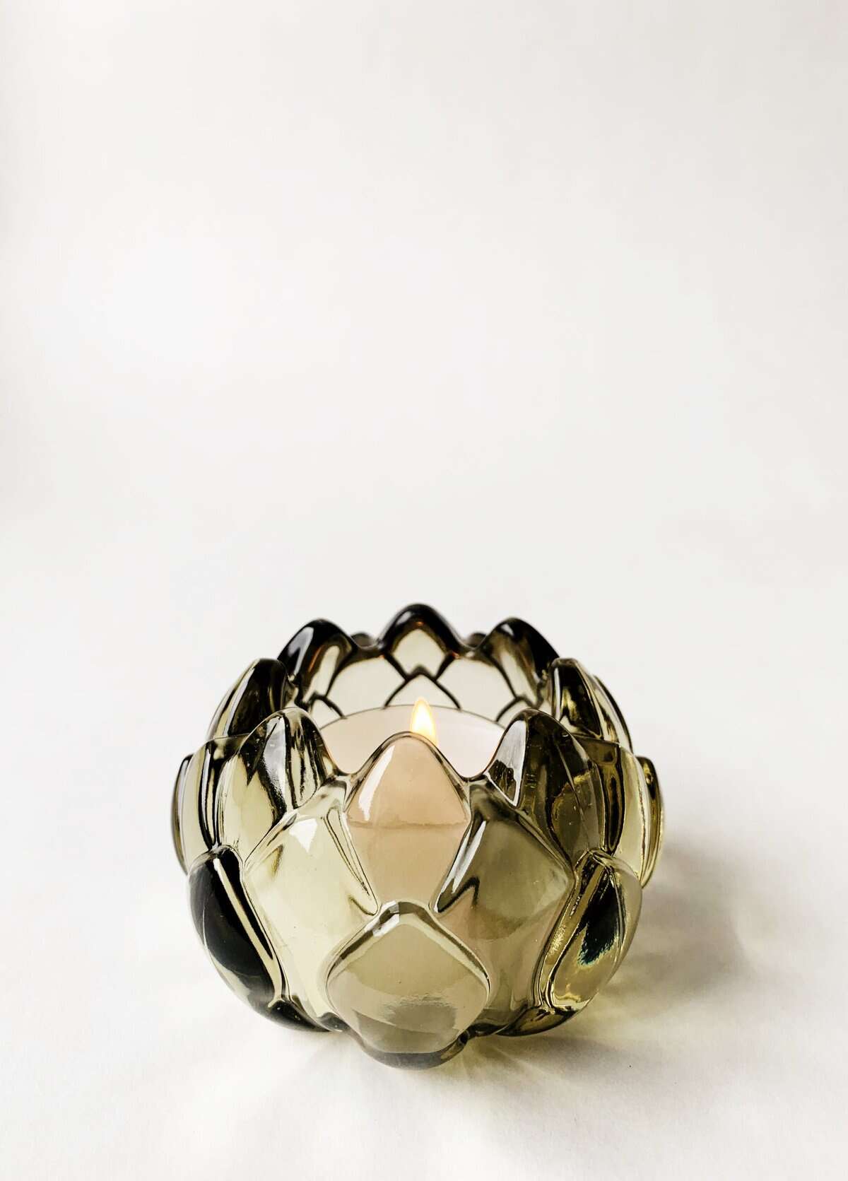 Trend Design Lysglass artisjokk 8×5 cm grønn