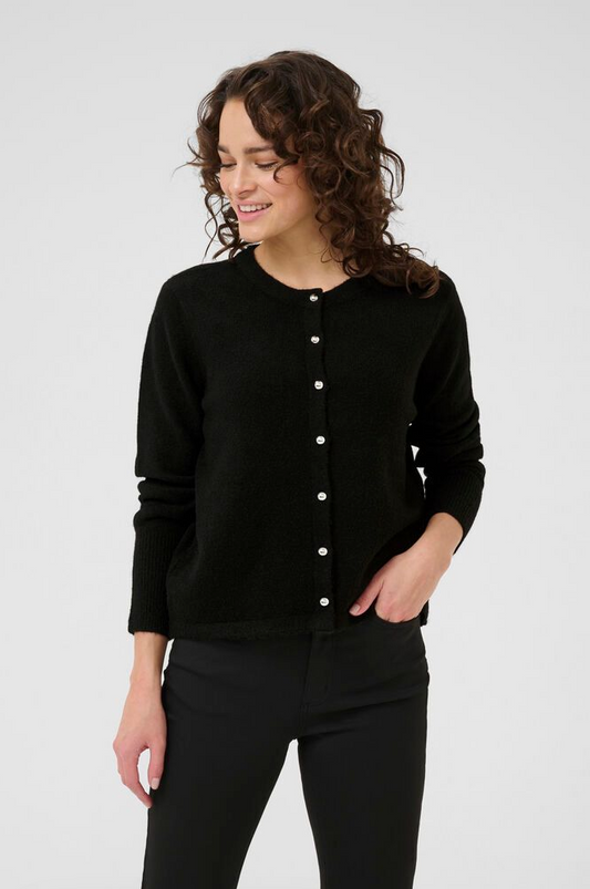 KAniel Knit Cardigan Black Deep
