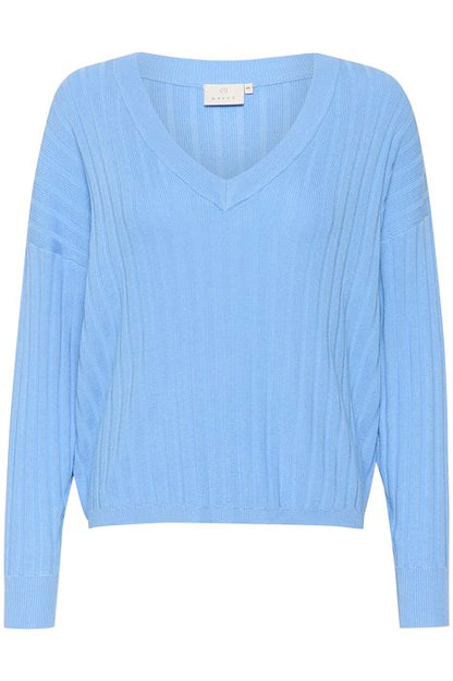 Kaffe Clothing KAlola Knit Pullover Vista Blue