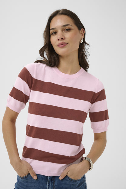 Kaffe Clothing KAlizza Striped Knit - Ballerina/Henna