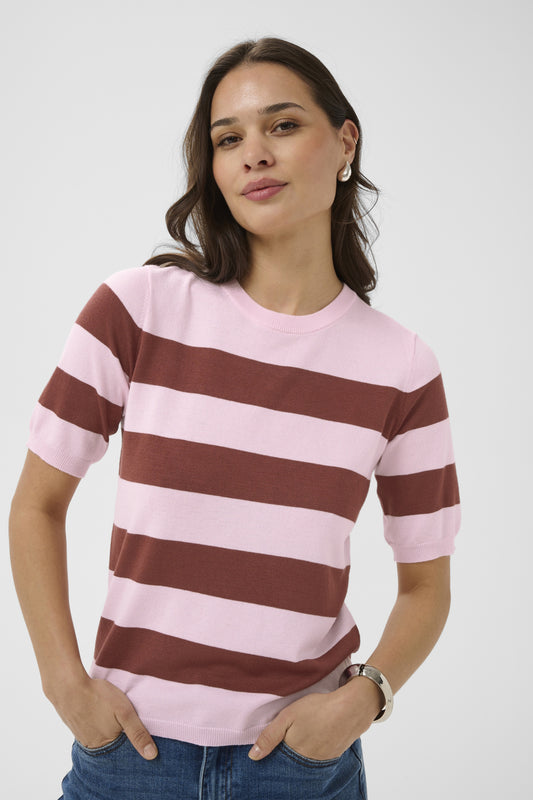 Kaffe Clothing KAlizza Striped Knit - Ballerina/Henna