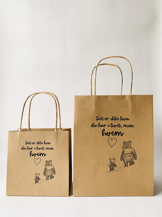 Trend Design Gavepose "Ikke hva men hvem" (20 x 25 cm)