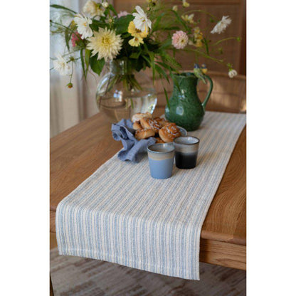 Fondaco Ronja Løper 30 x 120 Cm Denimfarget Stripete