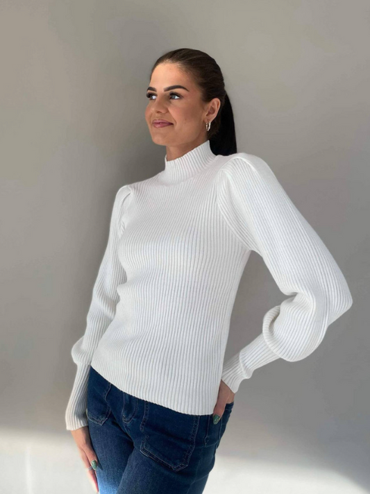 Pepper Louise Genser Hvit