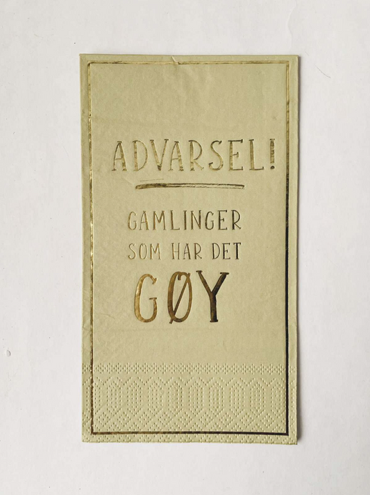 Trend Design Servietter «Gamlinger som har det gøy» grønn