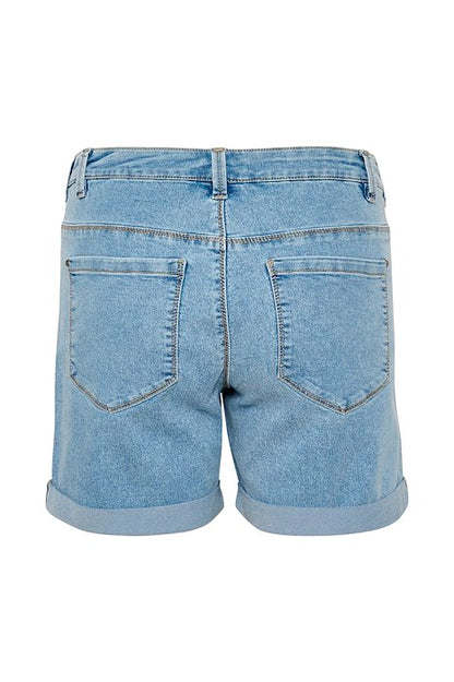 Kaffe Clothing KAvicky Denim Shorts Light Blue