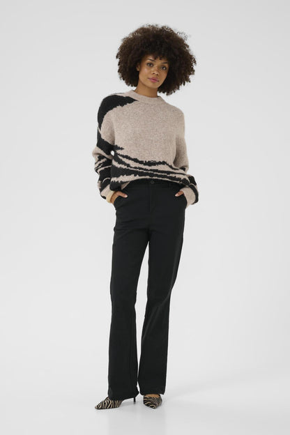 Culture CUbengtha Long Flare Pants Black