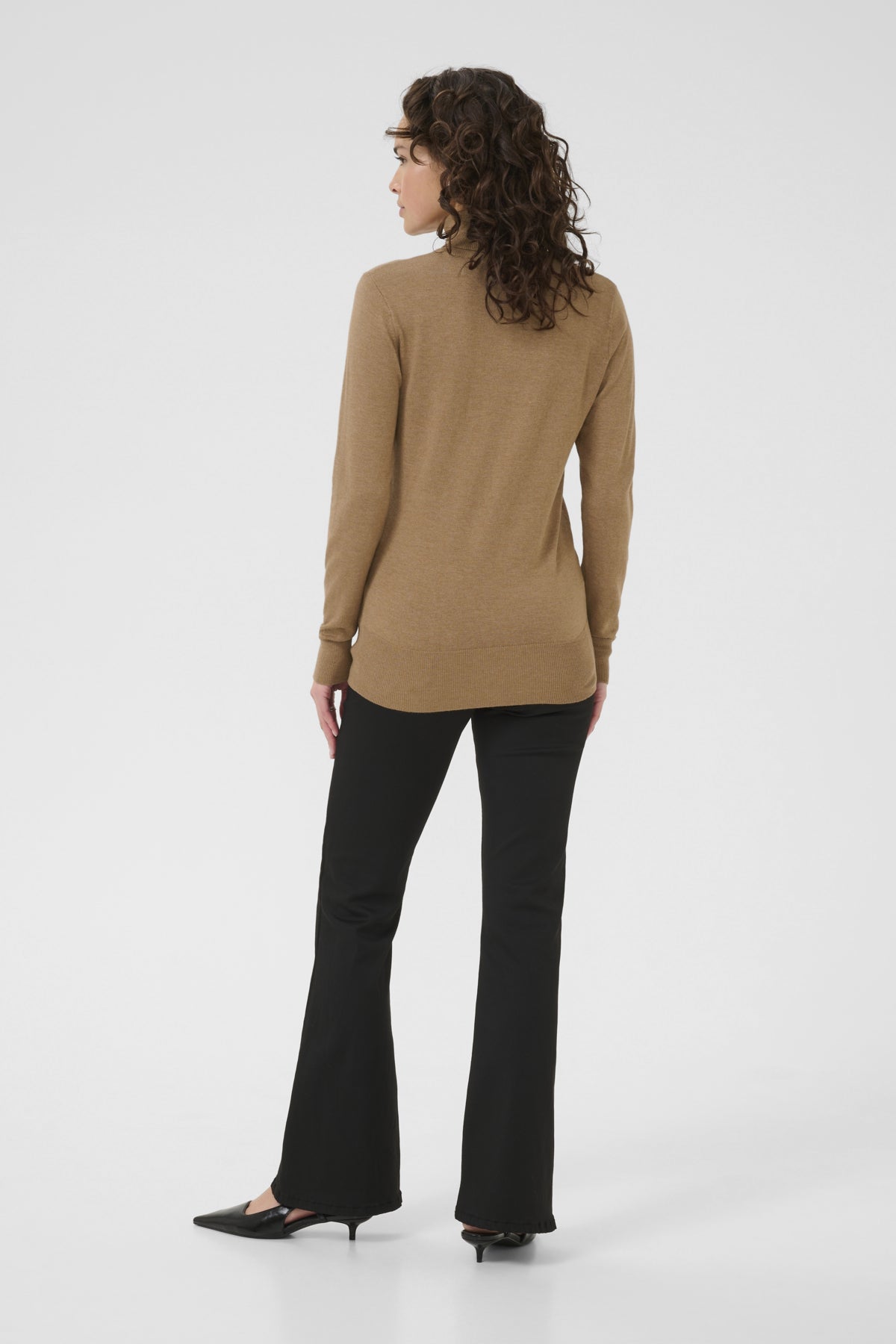 Kaffe Clothing Astrid Roll Neck Toasted Coconut Melange