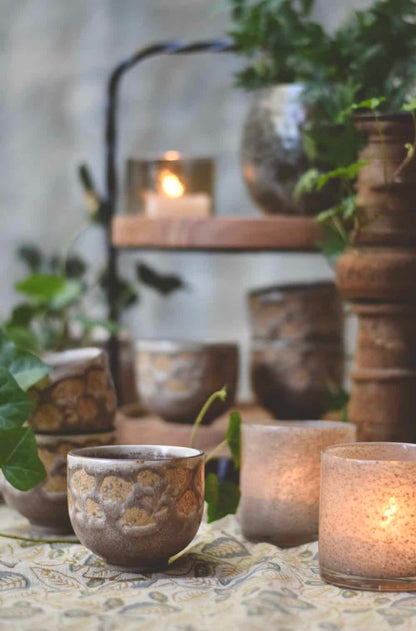 Trend Keramikk skål d 9 cm blomstertrykk