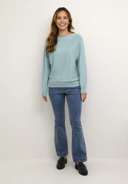 Culture CUannemarie Batwing Jumper Tourmaline Melange