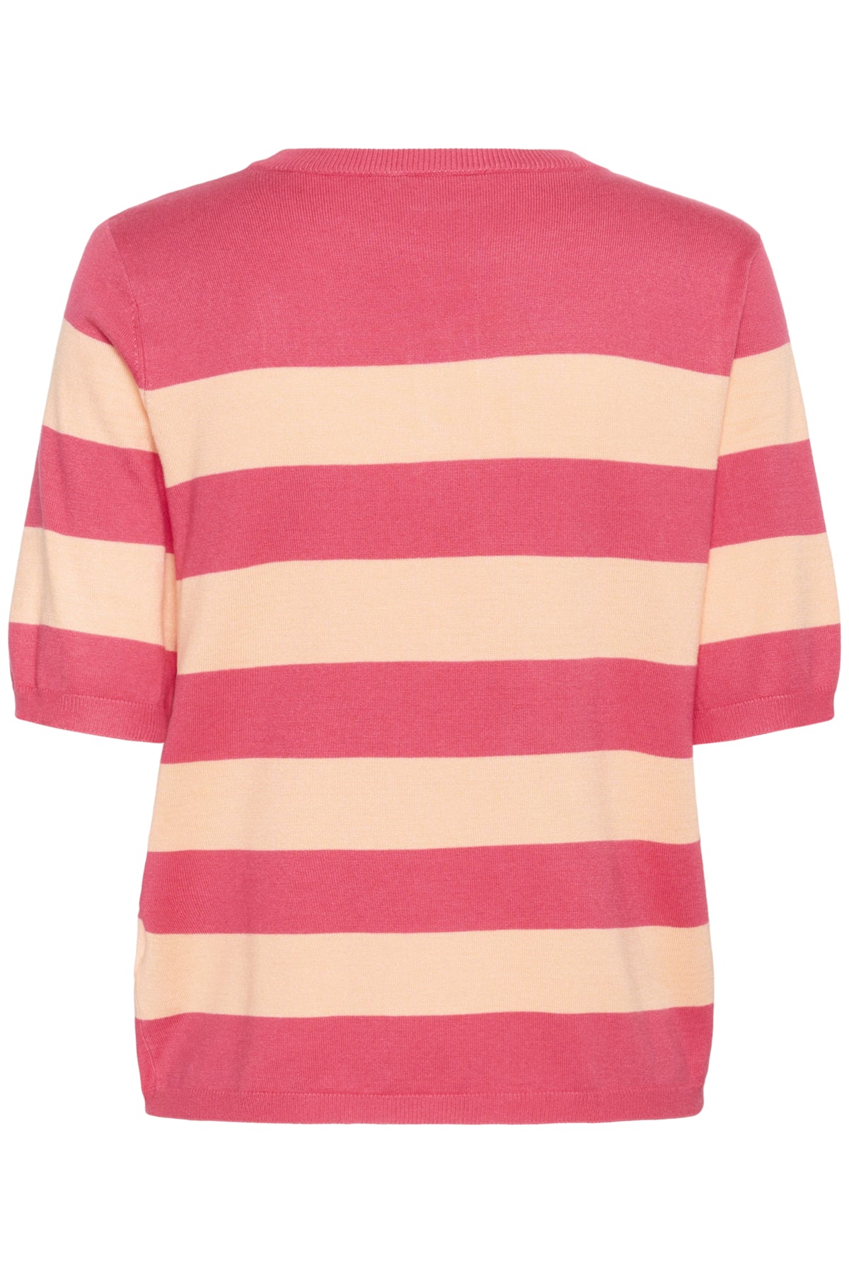 Kaffe Clothing KAlizza Striped Knit Rasberry/Peach Wide Stripes