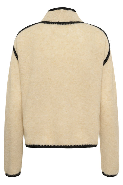 Culture CUjia Katrina Turtleneck Whitecap Melange
