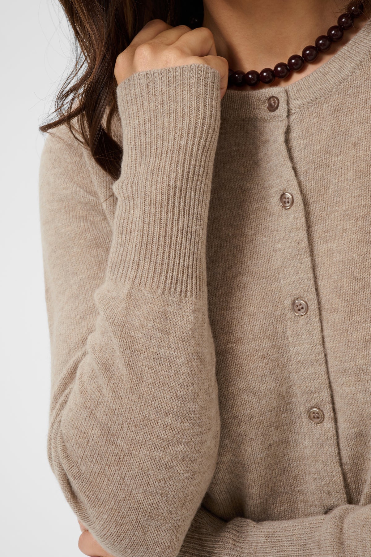 Kaffe Clothing KAcashie Cardigan Beige Melange