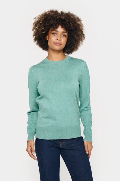 Saint Tropez MilaSZ Pullover Blue Surf Melange