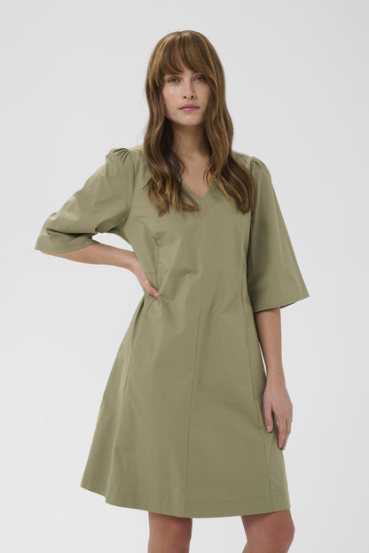 Culture CUbendine Dress - Dusky Green