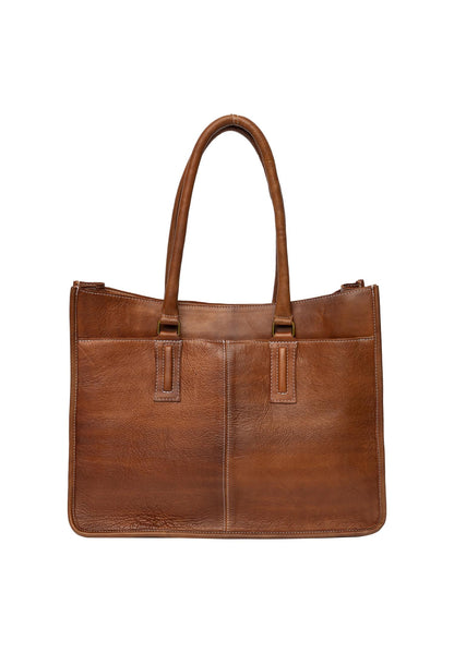 RE:DESIGN Skinnveske Halma Workbag Walnut 100% Skinn