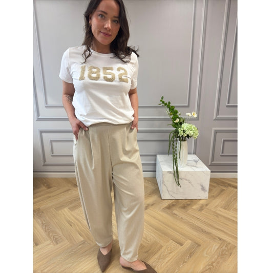 Marta Du Chateau  MdcGilly-bukser Giada Beige