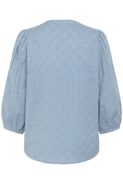 Kaffe Clothing KAenya Blouse 3/4 sleeve Windward Blue