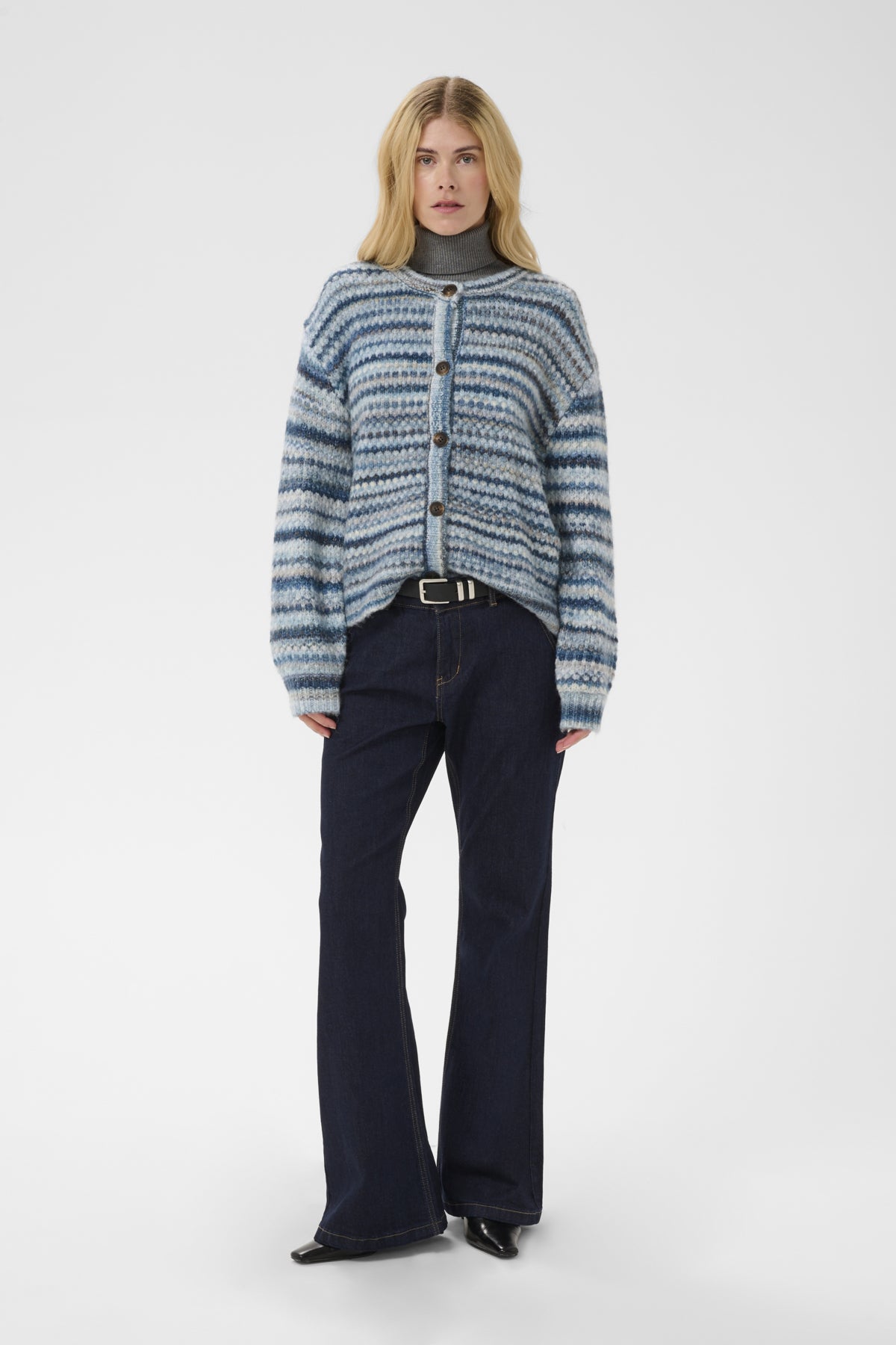 Culture CUhazel Cardigan Blue Melange Multi