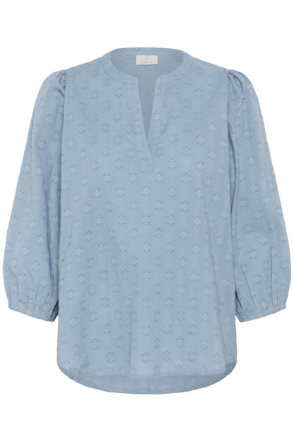 Kaffe Clothing KAenya Blouse 3/4 sleeve Windward Blue