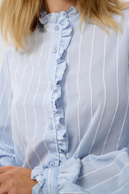 Culture CUarin Blouse Blue/White Stripe