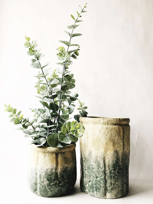 Trend Design Blomsterpotte Tofarget L 27x20 Cm Grønn (Stor)