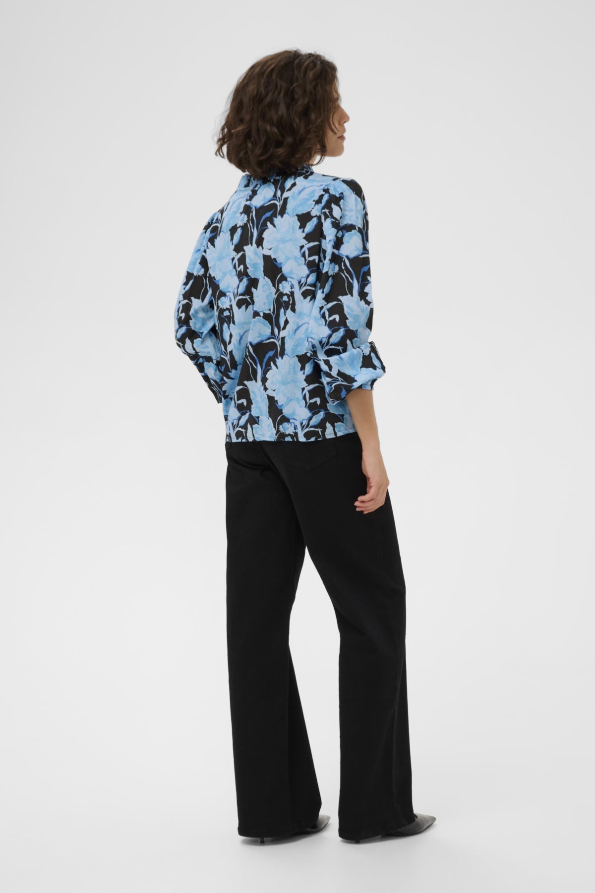 Kaffe Clothing KAsasia Blouse Blue Snake Flower