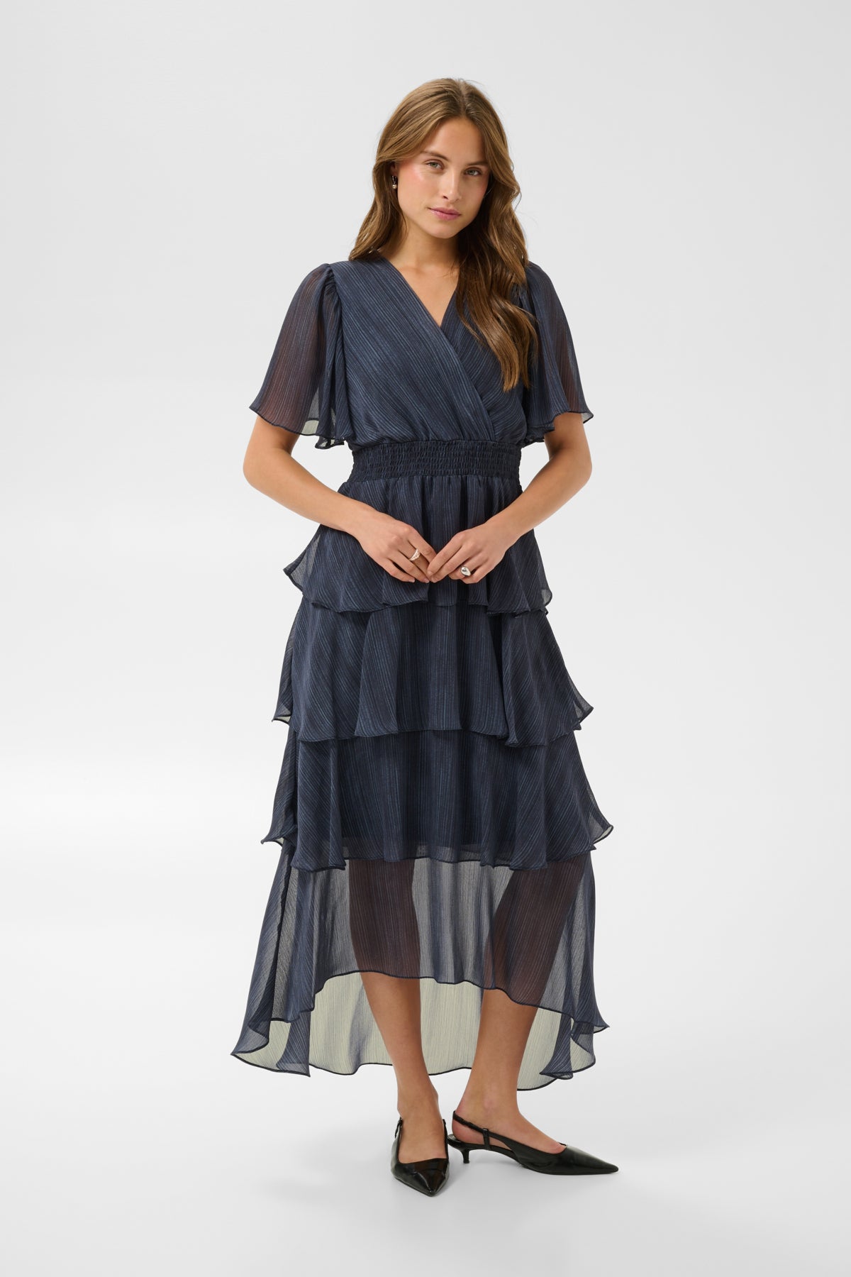 Kaffe Clothing KAlouisa Dress Blue Blurry Stripes