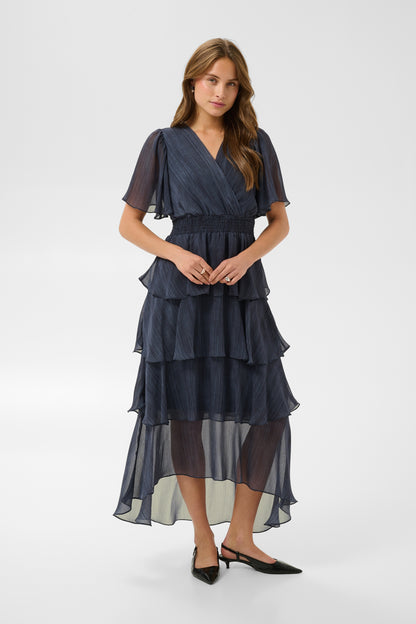 Kaffe Clothing KAlouisa Dress Blue Blurry Stripes
