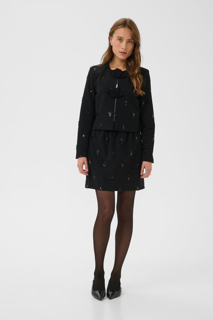 Kaffe Clothing KAvally Cropped Blouse Black