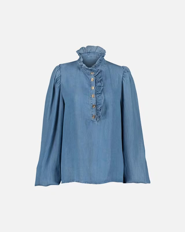 Floyd Vanda Goldbutton Medium Jeans Blue