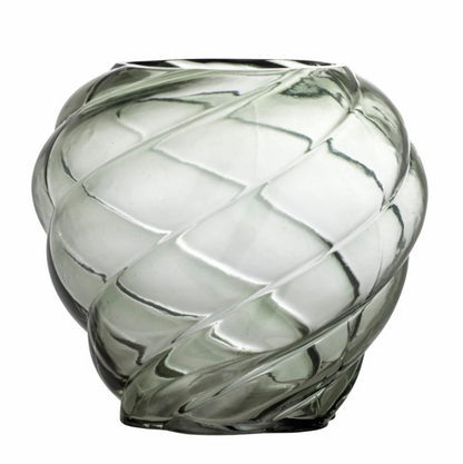 Bloomingville Leyan Vase, Grønn, Glass