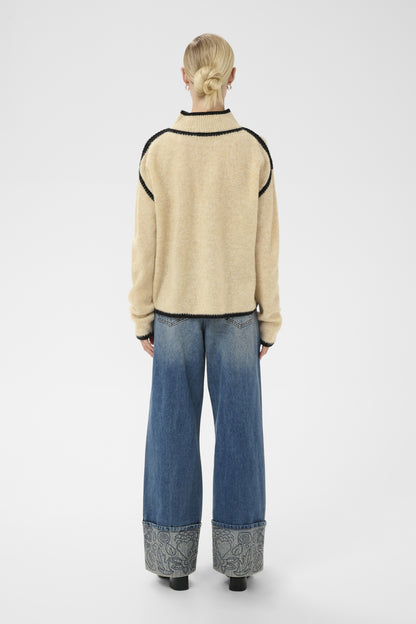 Culture CUjia Katrina Turtleneck Whitecap Melange