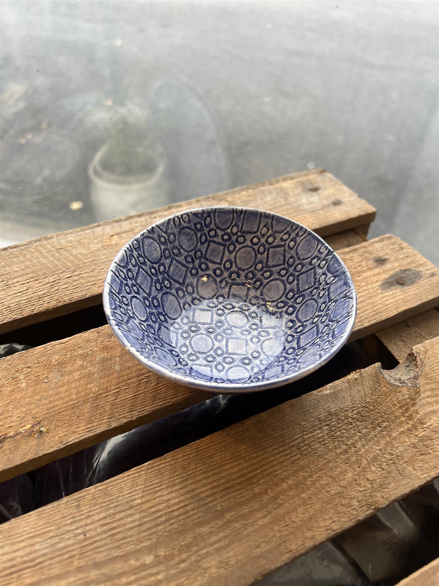 Wonki Ware Liten Skål Mørkeblå 12 Cm