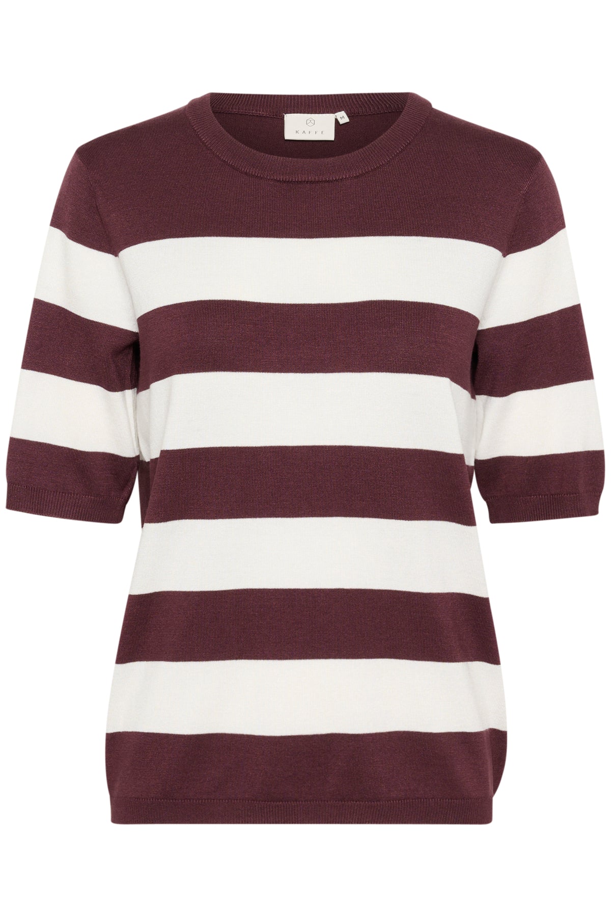 Kaffe Clothing KAlizza Striped Knit Fudge / Chalk Wide Striped