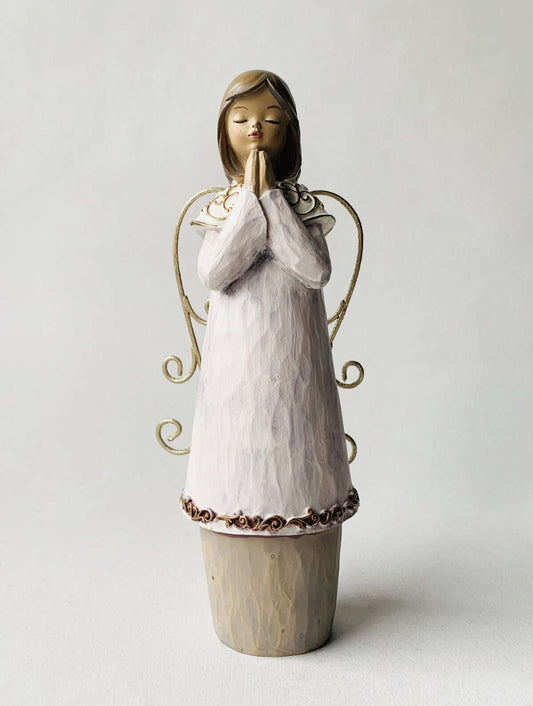 Engel M/Gullvinger h 22 cm