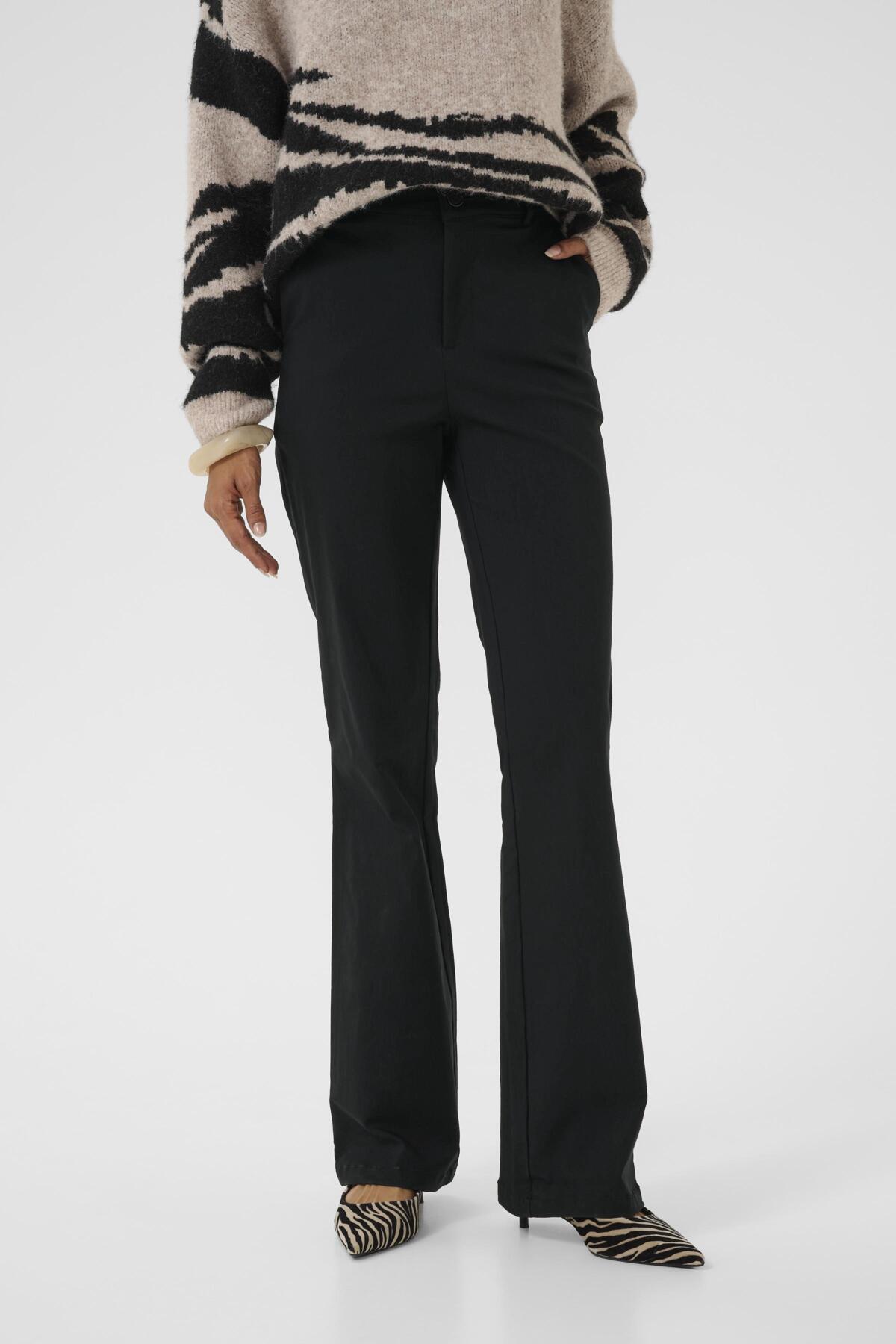 Culture CUbengtha Long Flare Pants Black