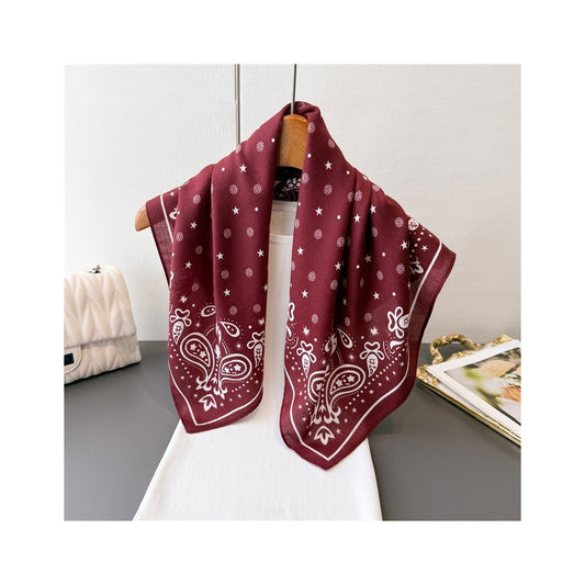 Silkeskjerf Bandanas - Vinrød