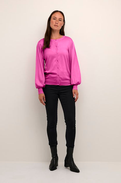 Kaffe Clothing KAlizza Cardigan Festival Fuchsia