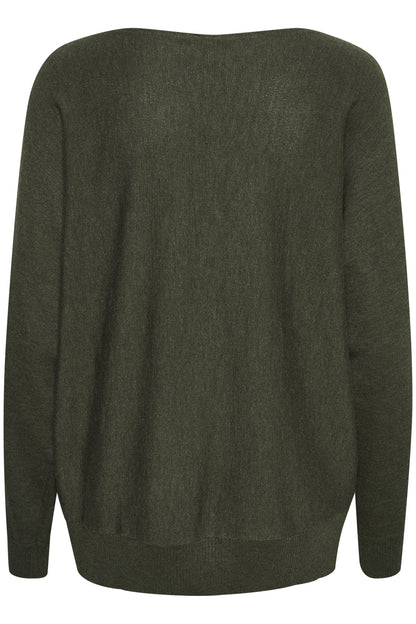 Culture CUannemarie Batwing Jumper Olive Night Melange