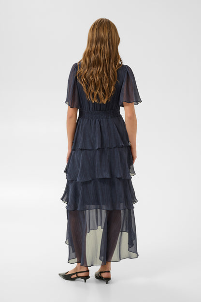 Kaffe Clothing KAlouisa Dress Blue Blurry Stripes