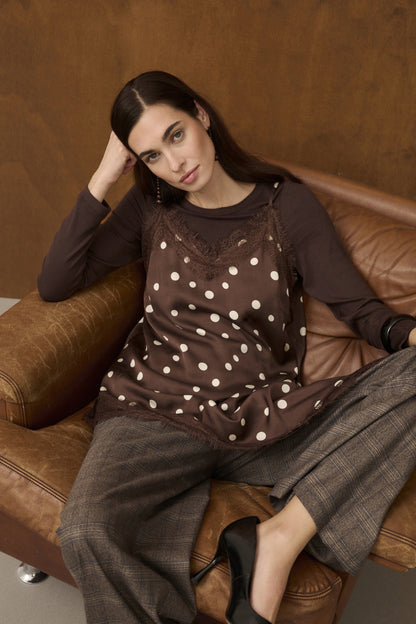 Culture CUnia Juliet LS T-Shirt Coffee Bean