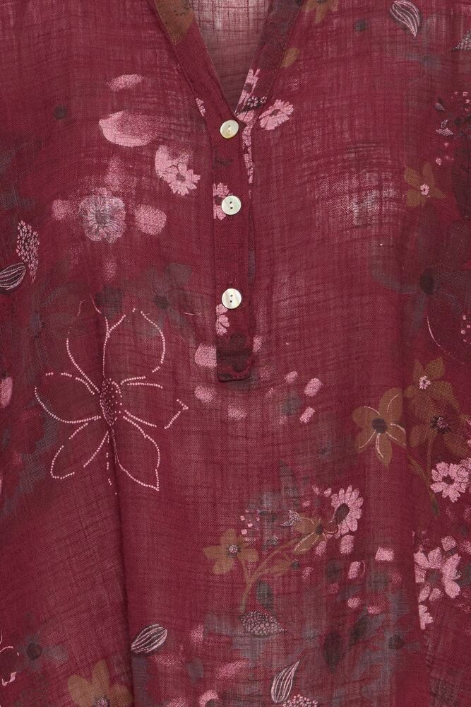 Sorbet SBalexa FL Blouse Cabernet - Red