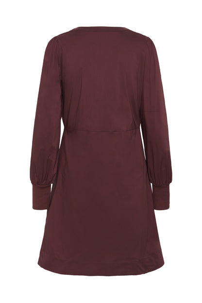 Culture CUzila Antoinett Rib Dress Chocolate Truffle