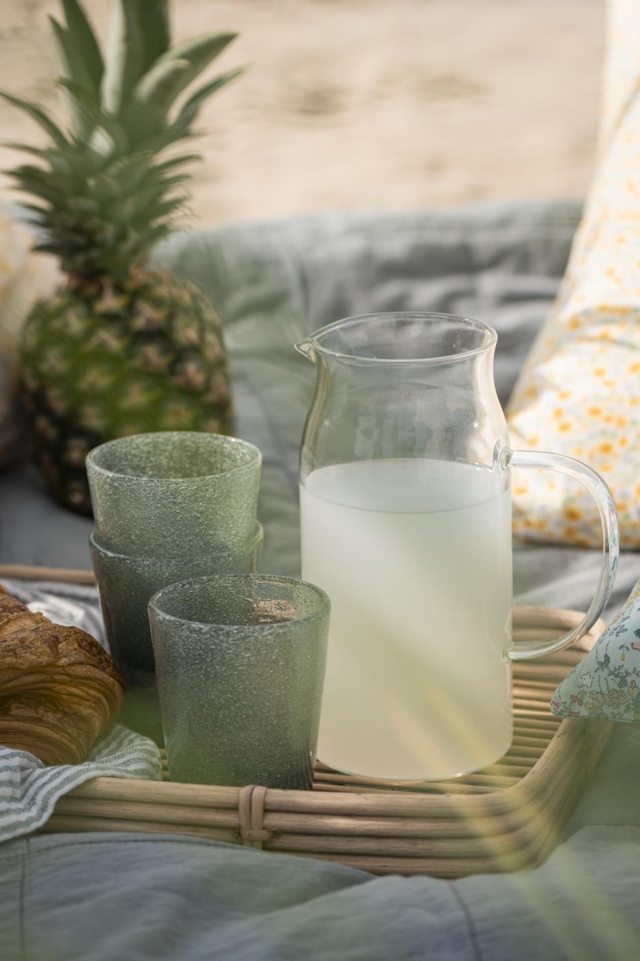 Ib Laursen - Klar glasskanne med elegant hank